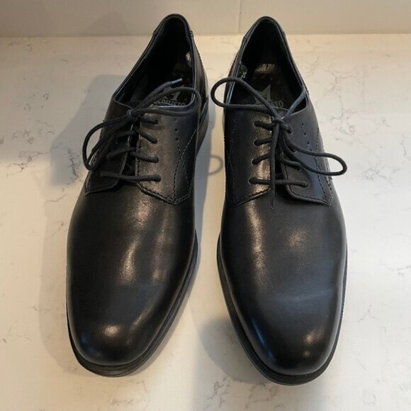 Mephisto Marlon AirJet Genuine Leather Lace Up Shoes Black Made in France 85